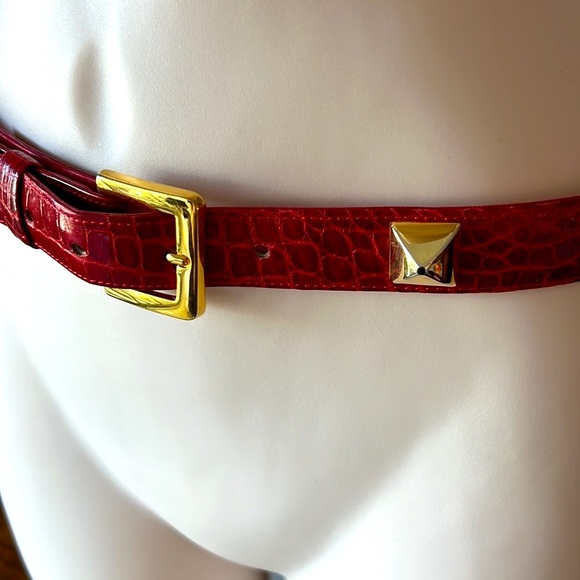 Alligator Roman Studs Gold Hardware  1" wide - Picture 2 of 16